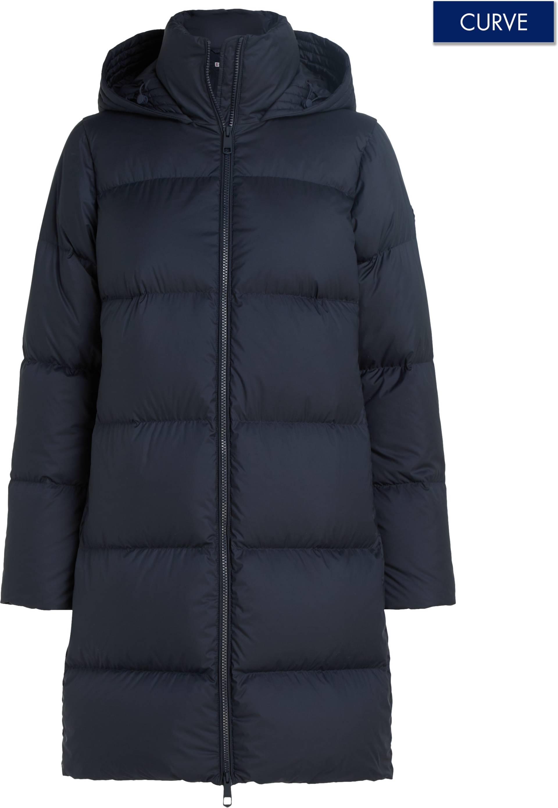 Tommy Hilfiger Curve Steppmantel »CRV CASUAL HW DOWN HOOD COAT«, in Grossen Grössen, leichte Wattierung, mit Kapuze, 2-Weg-Verschluss Tommy Hilfiger Curve Steppmantel »CRV CASUAL HW DOWN HOOD COAT«, in Grossen Grössen, leichte Wattierung, mit Kapuze, 2-Weg-Verschluss von TOMMY HILFIGER Curve