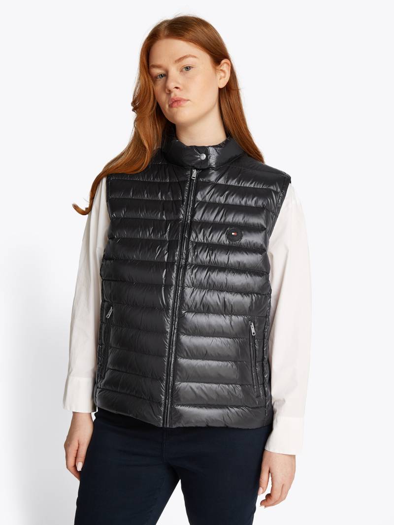 Tommy Hilfiger Curve Steppweste »CRV UL DOWN MOCK NK VEST«, in Grossen Grössen, Stehkragen, Logopatch von TOMMY HILFIGER Curve