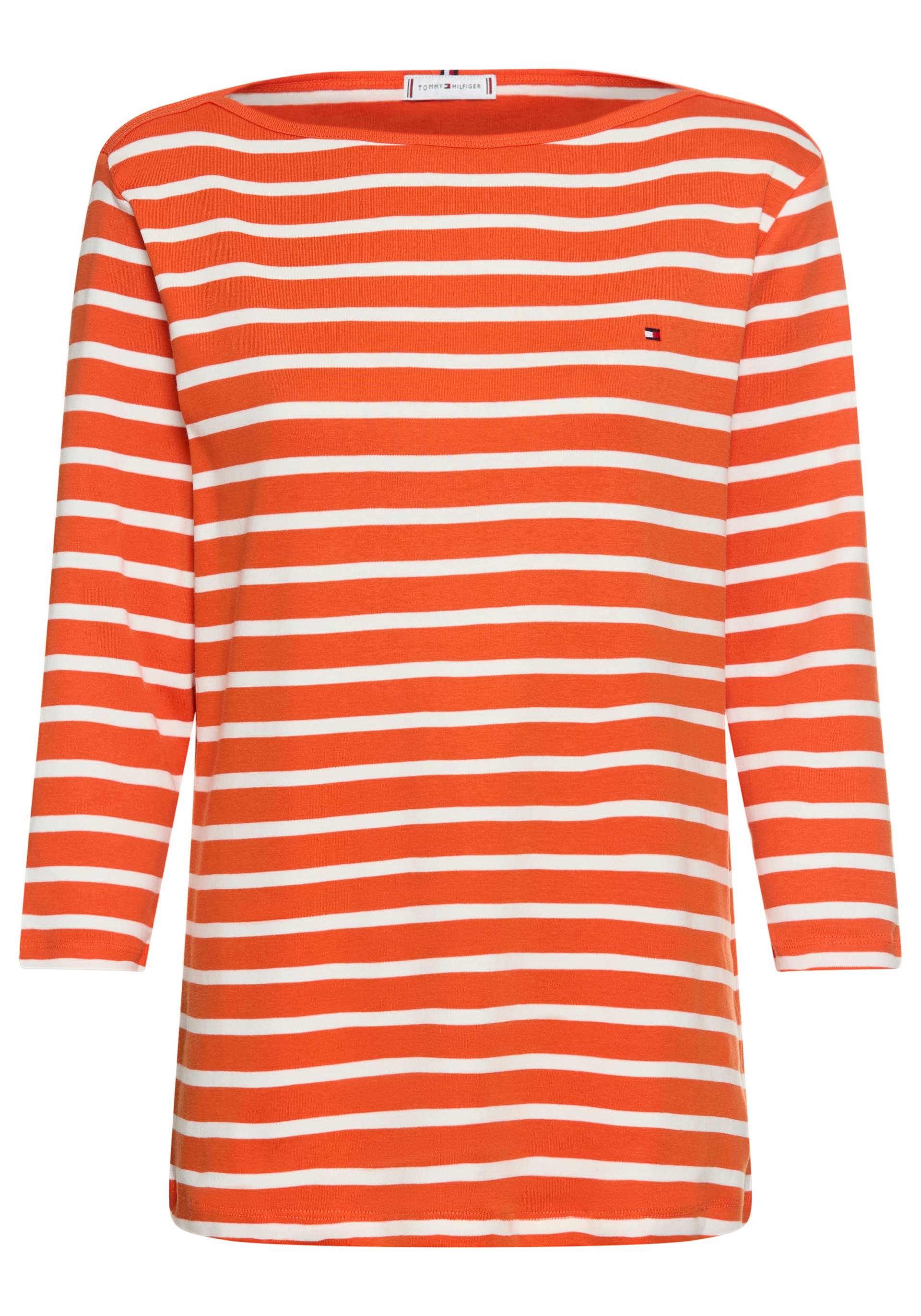 Tommy Hilfiger Curve T-Shirt »CRV SLIM CODY BOAT-NK 3/4SLV«, in Grossen Grössen, 3/4 Ärmel, Logostickerei Tommy Hilfiger Curve T-Shirt »CRV SLIM CODY BOAT-NK 3/4SLV«, in Grossen Grössen, 3/4 Ärmel, Logostickerei von TOMMY HILFIGER Curve