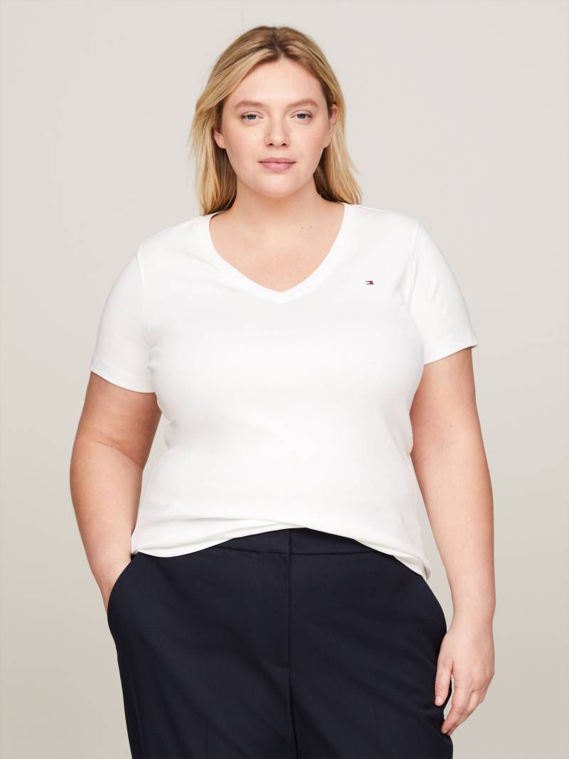 Tommy Hilfiger Curve V-Shirt »CRV NEW SLIM CODY V-NECK SS«, in grossen Grössen von TOMMY HILFIGER Curve
