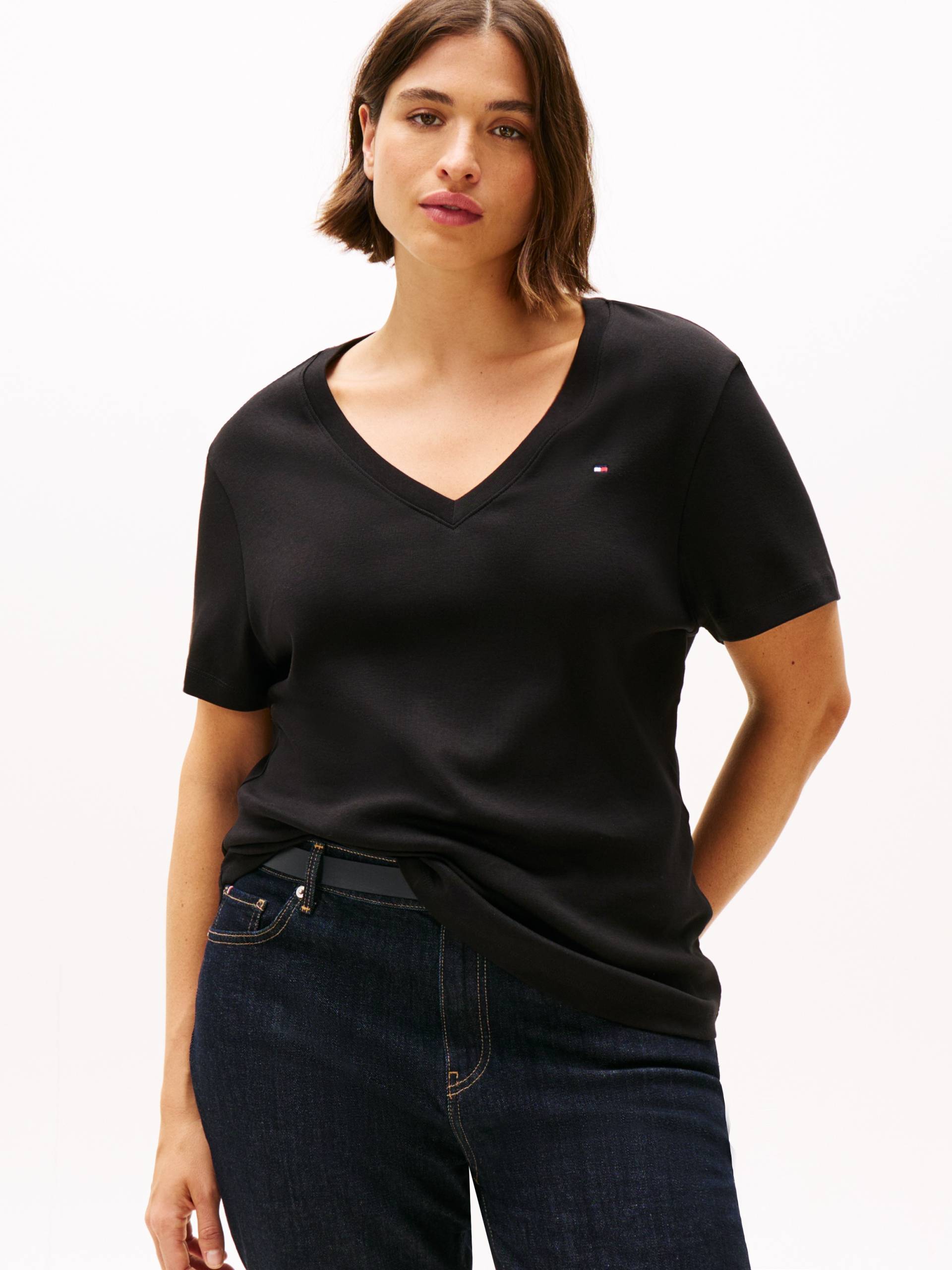 Tommy Hilfiger Curve V-Shirt »CRV SLIM CODY V-NK SS«, in Grossen Grössen Tommy Hilfiger Curve V-Shirt »CRV SLIM CODY V-NK SS«, in Grossen Grössen von TOMMY HILFIGER Curve