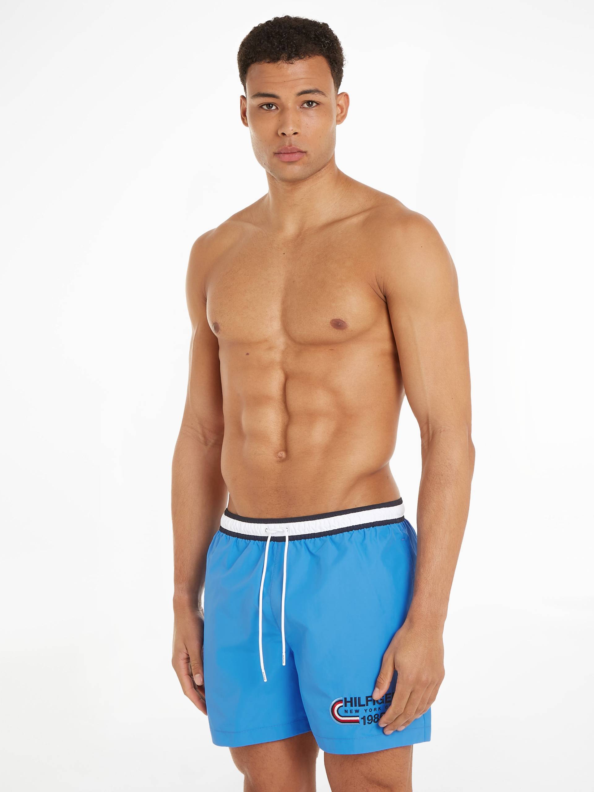 Tommy Hilfiger Swimwear Badeshorts »MEDIUM DRAWSTRING«, mit kontrastfarbenem Bund von TOMMY HILFIGER Swimwear