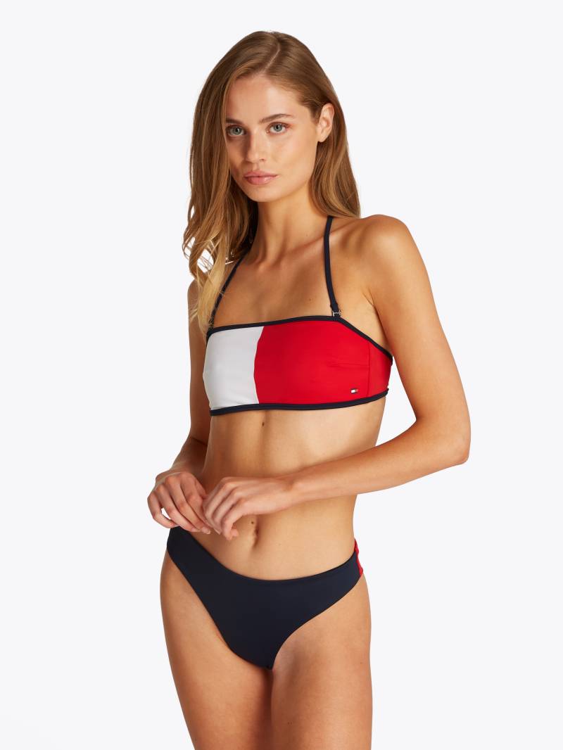 Tommy Hilfiger Swimwear Bandeau-Bikini-Top »BANDEAU«, in Color-Block-Optik, mit Logodruck von TOMMY HILFIGER Swimwear