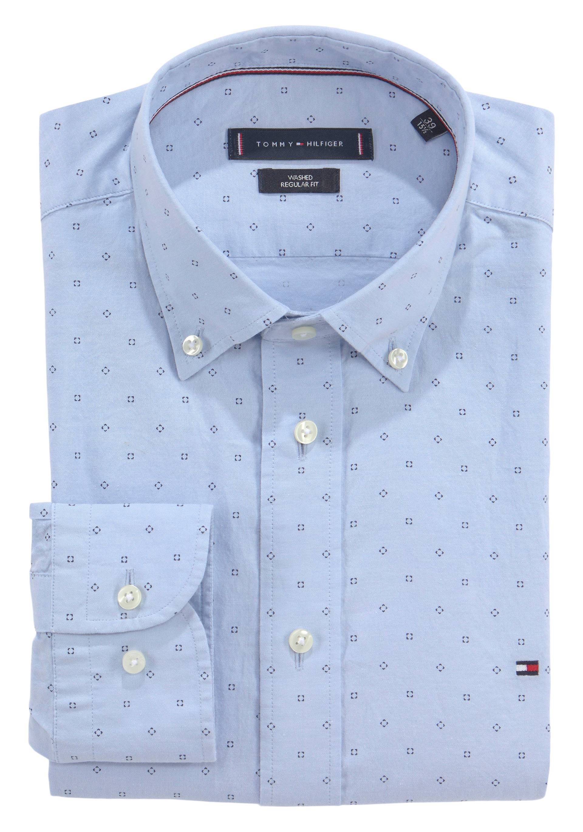 Tommy Hilfiger TAILORED Businesshemd »CL-W GEO OXF PRINT RF SHIRT« von TOMMY HILFIGER Tailored