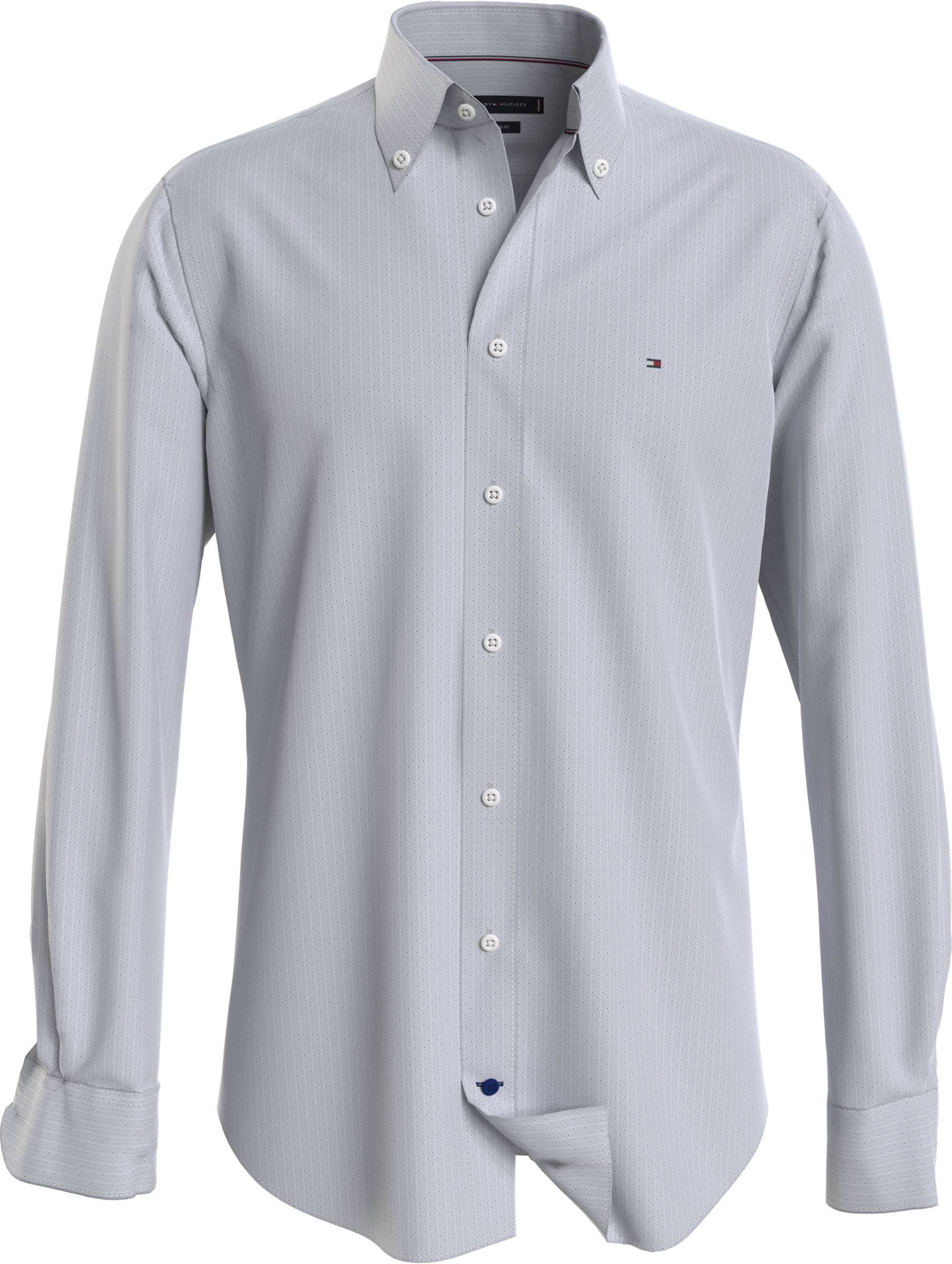 Tommy Hilfiger TAILORED Businesshemd »CL-W OXFORD DOBBY SF SHIRT«, mit dezenter Tommy Hilfiger Logostickerei auf der Brust von TOMMY HILFIGER Tailored