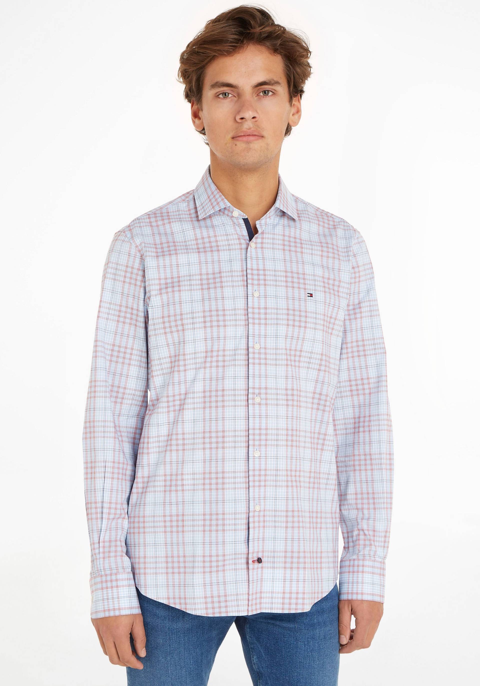Tommy Hilfiger TAILORED Langarmhemd »CL STRETCH GLEN CHECK SF SHIRT« von TOMMY HILFIGER Tailored