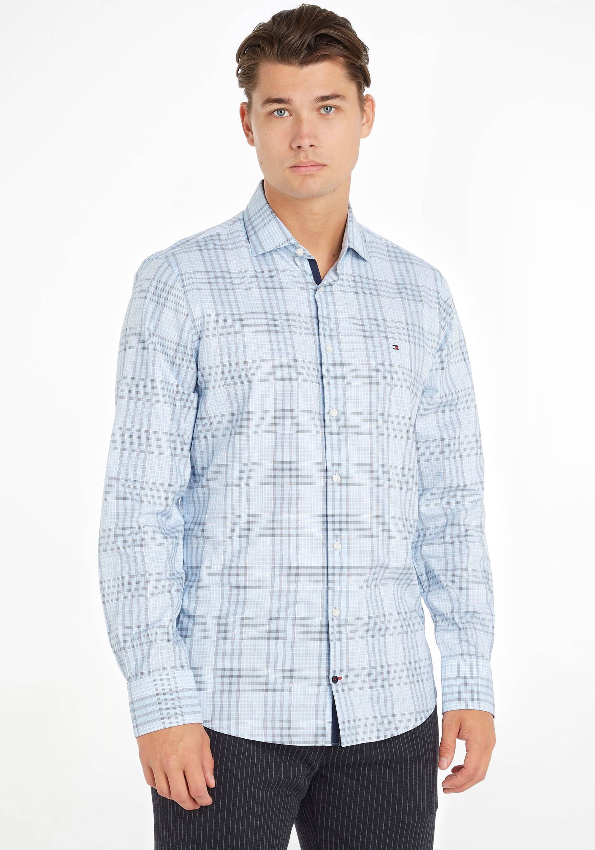 Tommy Hilfiger TAILORED Langarmhemd »CL STRETCH GLEN CHECK SF SHIRT« von TOMMY HILFIGER Tailored