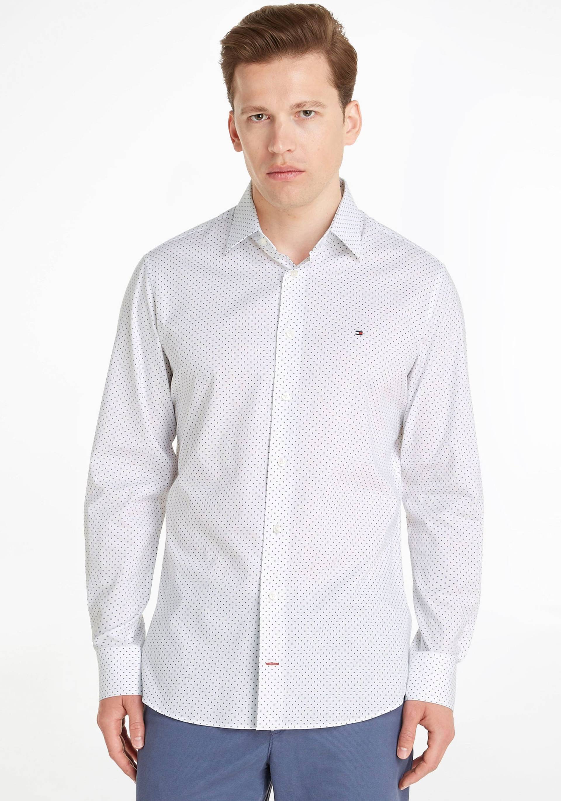 Tommy Hilfiger TAILORED Langarmhemd »CL TWO TONE DOT PRINT RF SHIRT« von TOMMY HILFIGER Tailored