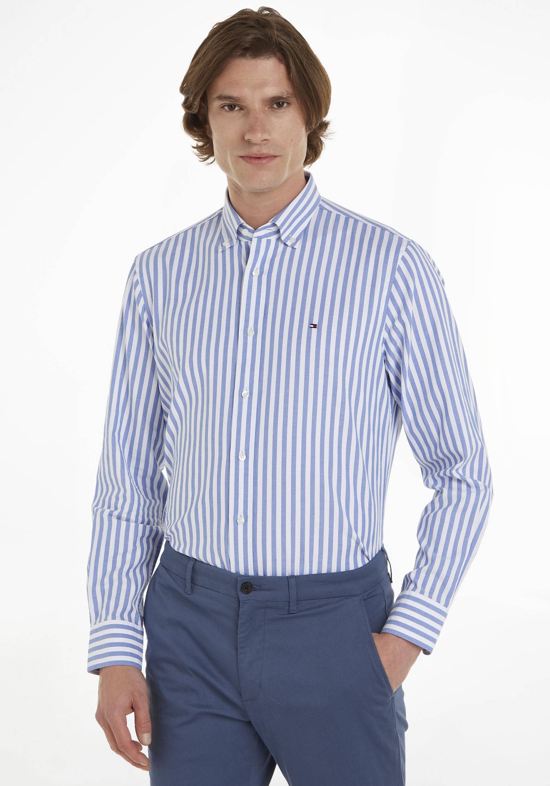 Tommy Hilfiger TAILORED Langarmhemd »CL-W ROYAL OXF STRIPE RF SHIRT« von TOMMY HILFIGER Tailored