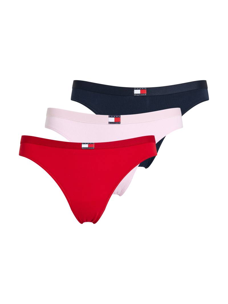 Tommy Hilfiger Underwear Bikinislip »3 PACK BIKINI«, (Packung, 3 St., 3er), mit gerippter Struktur, Logo von TOMMY HILFIGER Underwear