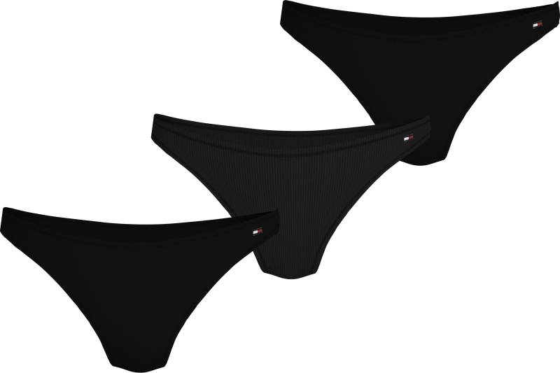 Tommy Hilfiger Underwear Brasilslip »3 PACK DIPPED BRAZILIAN«, (Packung, 3 St., 3er), mit gerippter Struktur, Logo von TOMMY HILFIGER Underwear
