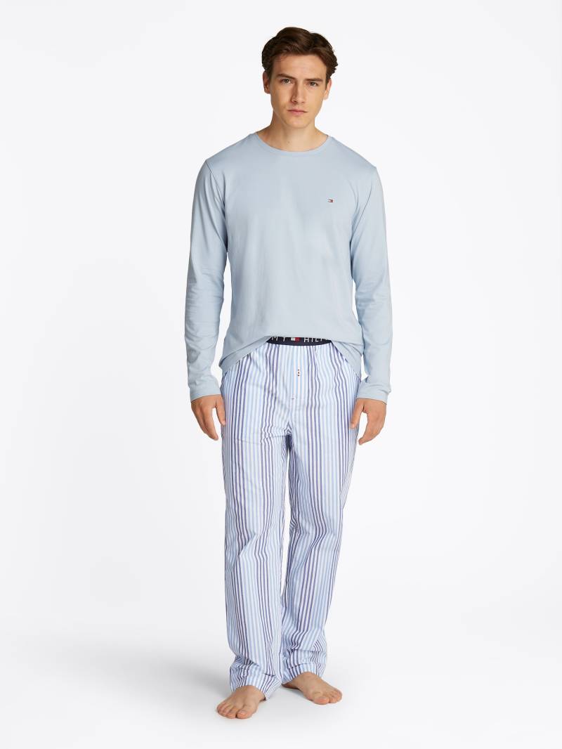 Tommy Hilfiger Underwear Pyjama »LS PANT WOVEN SET PRINT«, (Set, 2 tlg., 2er), mit Streifenmuster von TOMMY HILFIGER Underwear