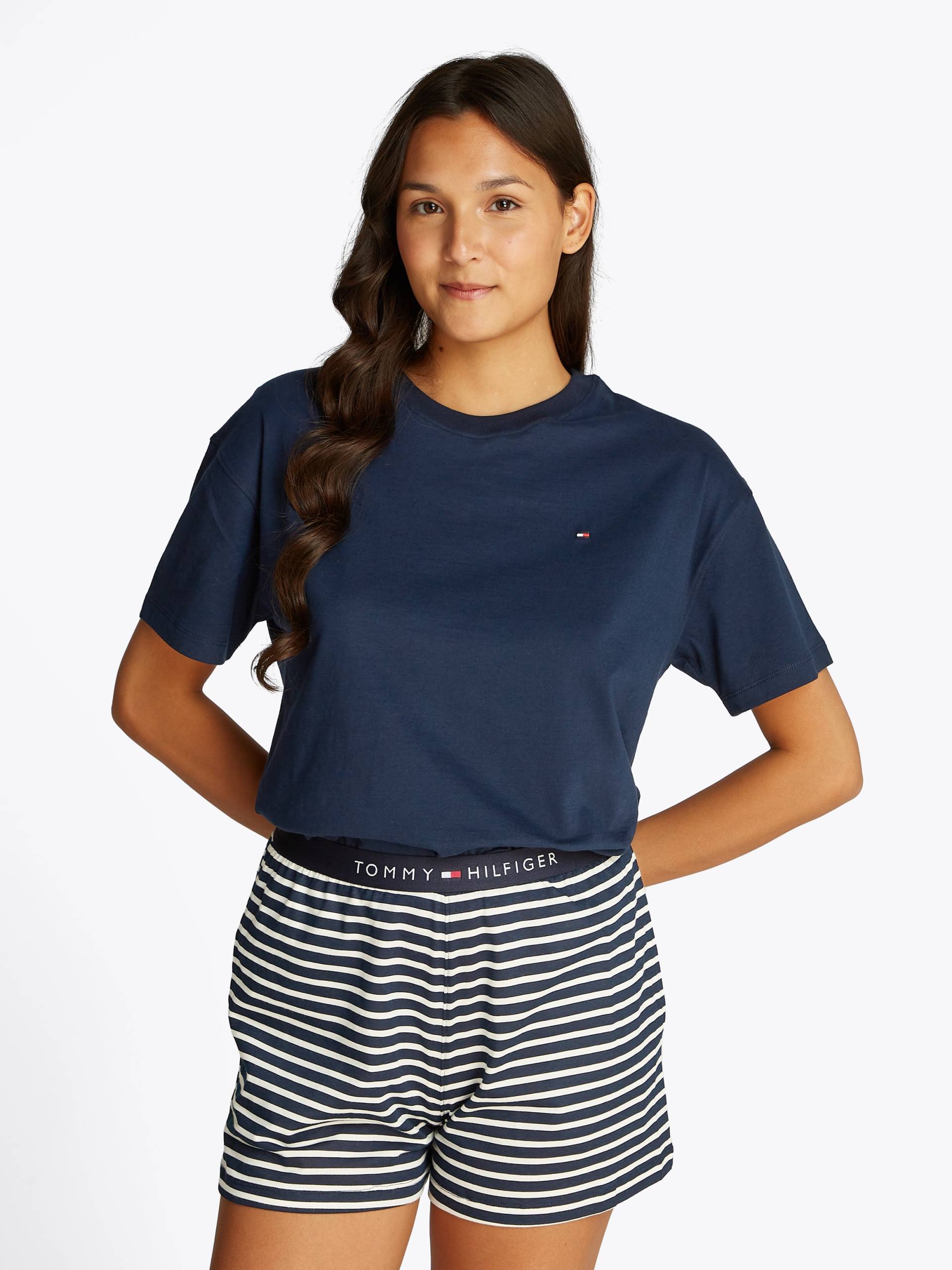 Tommy Hilfiger Underwear Pyjama »SS PRT PJ SHORT SET«, (Set, 2 tlg., 2tlg), mit Muster, Logo von TOMMY HILFIGER Underwear