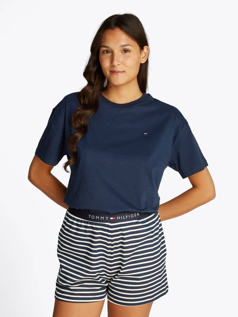 Tommy Hilfiger Underwear Pyjama »SS PRT PJ SHORT SET«, (Set, 2 tlg., 2tlg), mit Muster, Logo von TOMMY HILFIGER Underwear