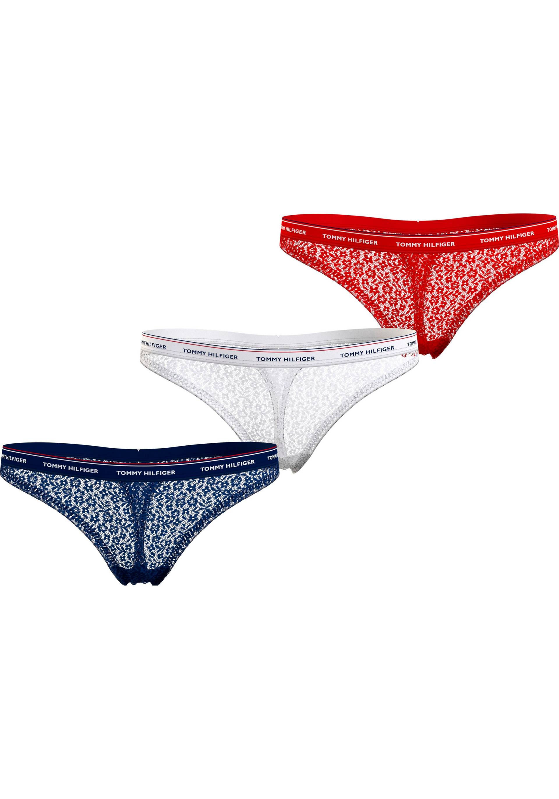 Tommy Hilfiger Underwear Slip »3 PACK THONG LACE (EXT SIZES)«, (Packung, 3er-Pack) von TOMMY HILFIGER Underwear