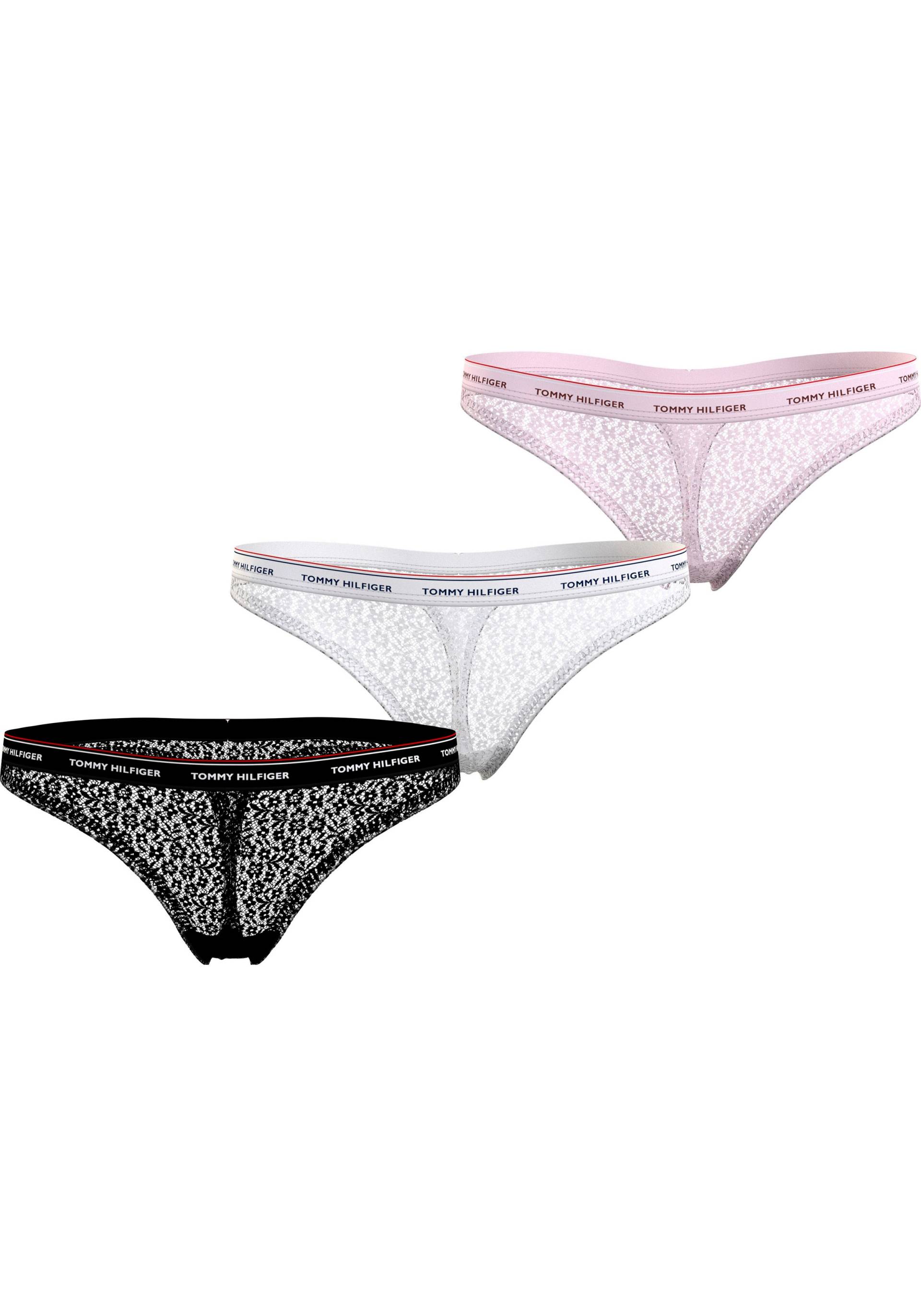 Tommy Hilfiger Underwear Slip »3 PACK THONG LACE (EXT SIZES)«, (Packung, 3er-Pack) von TOMMY HILFIGER Underwear