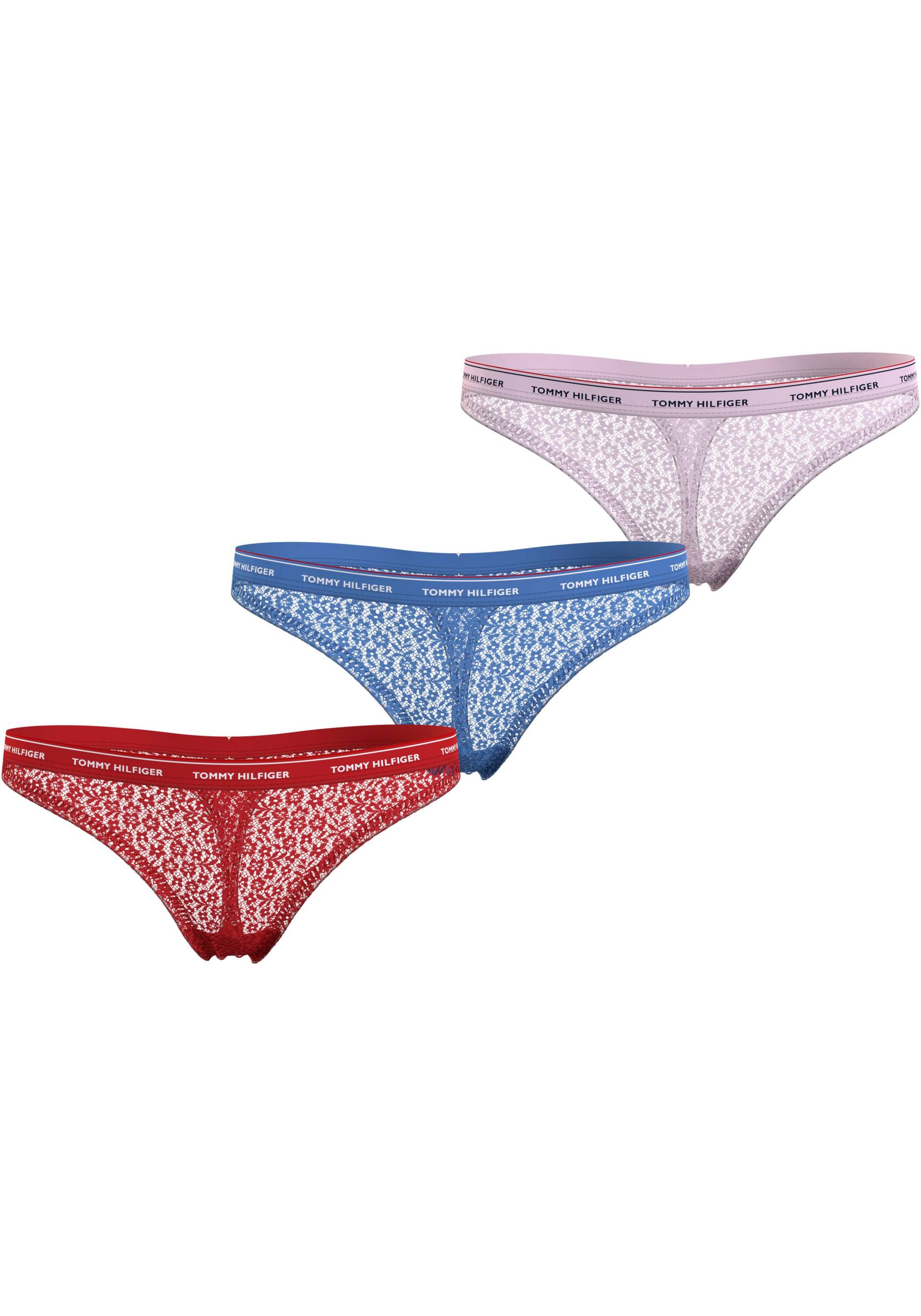 Tommy Hilfiger Underwear Slip »3 PACK THONG LACE (EXT SIZES)«, (Packung, 3er-Pack) von TOMMY HILFIGER Underwear