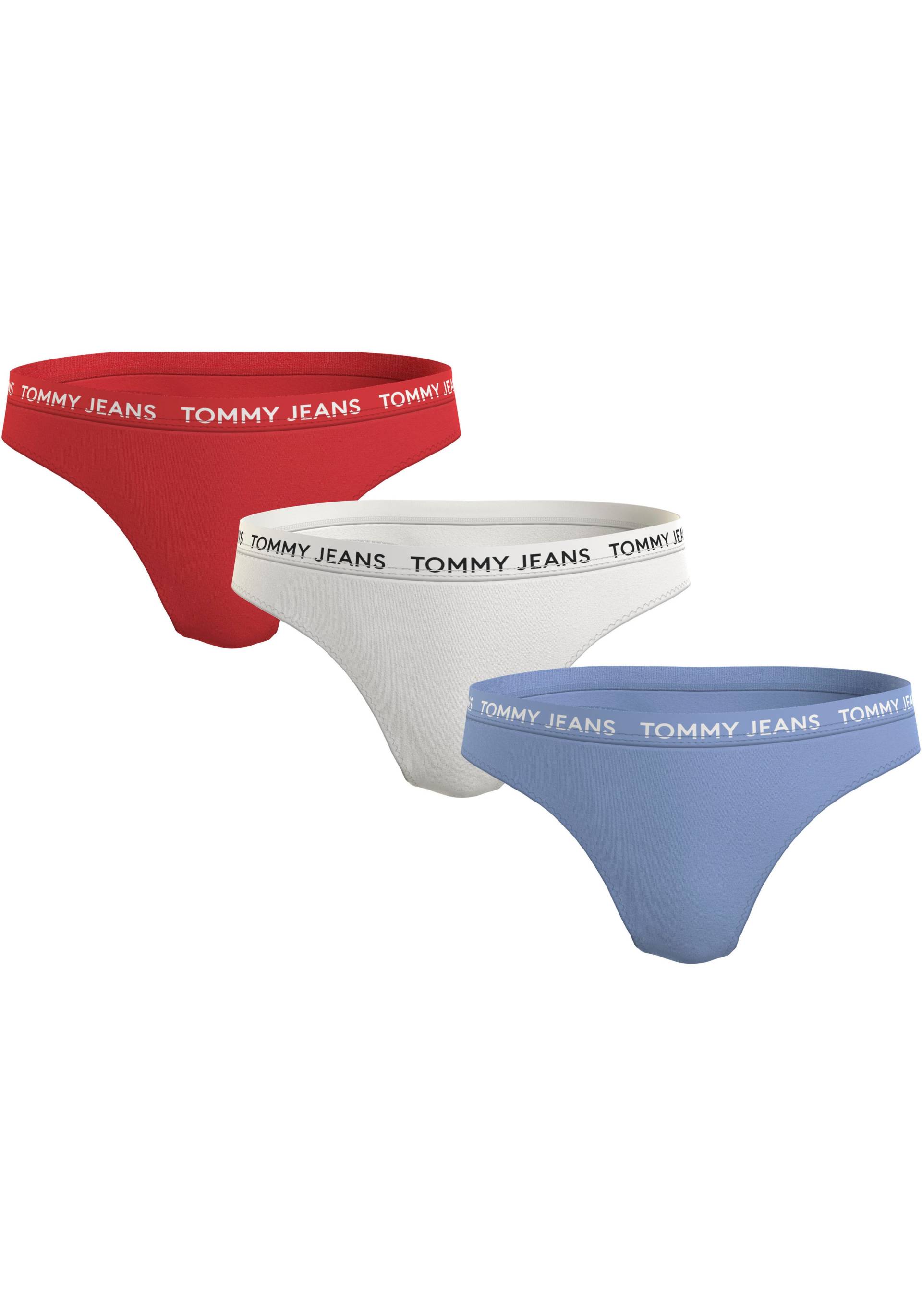 Tommy Hilfiger Underwear String »3P CLASSIC THONG (EXT SIZES)«, (Packung, 3 St., 3er), mit Tommy Jeans Logo-Elastikbund von TOMMY HILFIGER Underwear