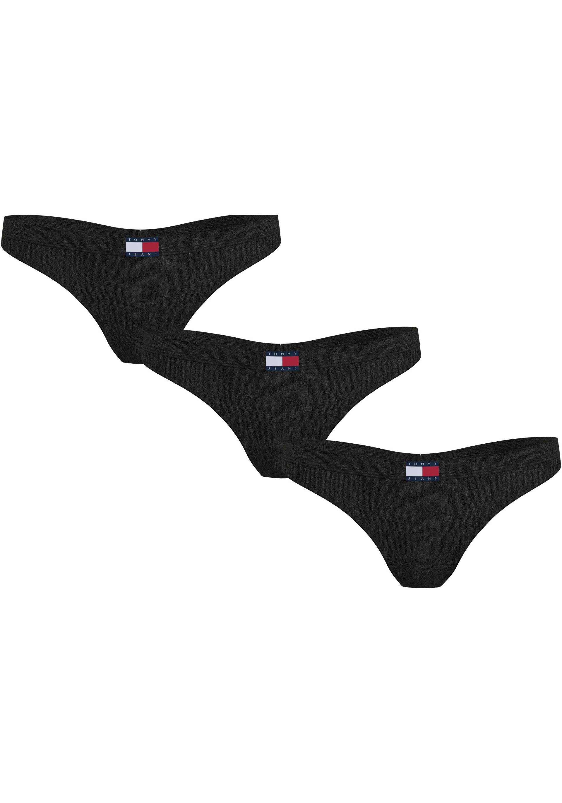 Tommy Hilfiger Underwear String »3P CLASSIC THONG (EXT SIZES)«, (Packung, 3 St., 3er), mit Tommy Jeans Logo-Badge von TOMMY HILFIGER Underwear