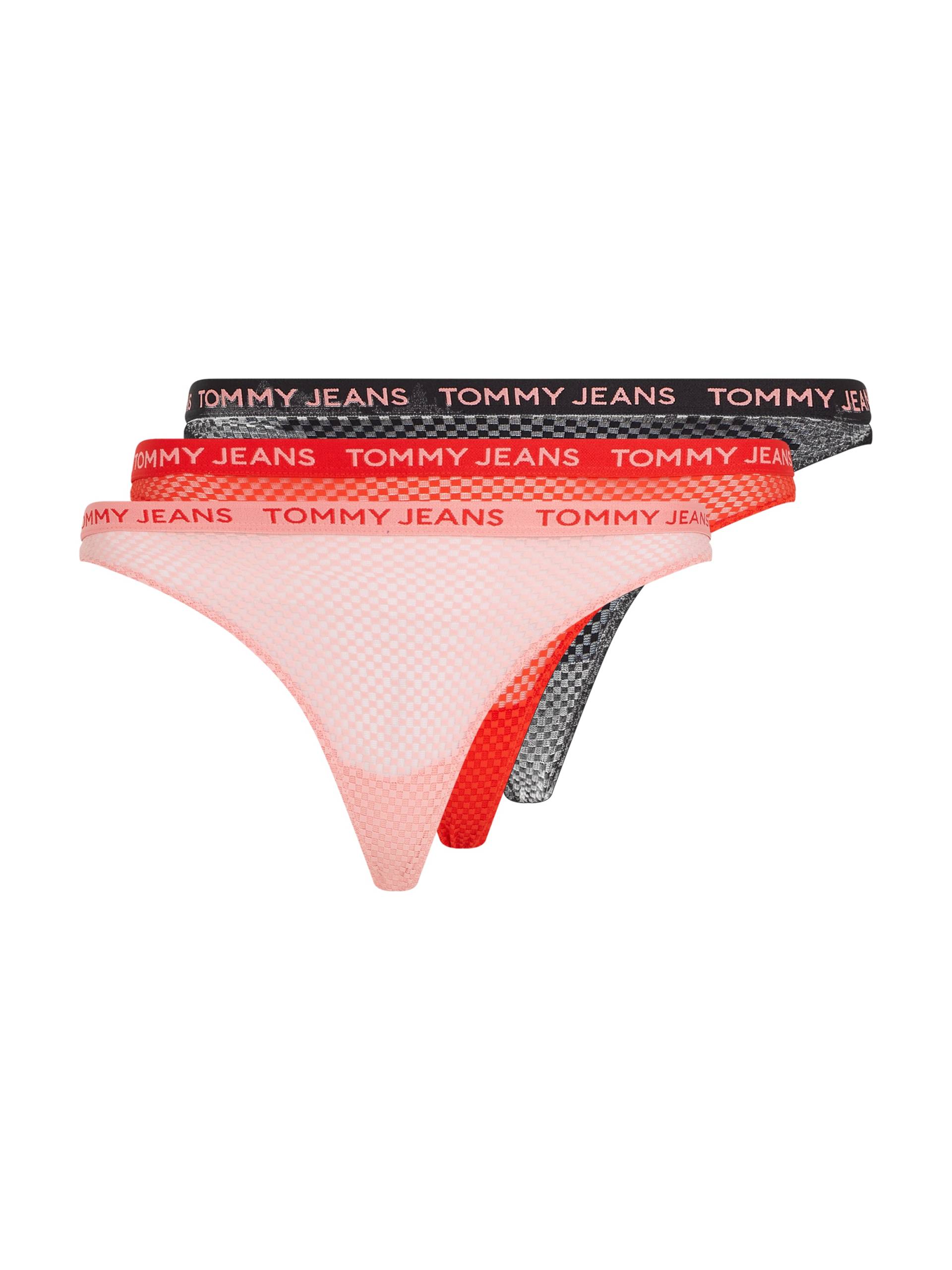 Tommy Hilfiger Underwear String »3P HR THONG LACE (EXT SIZES)«, (Packung, 3 St., 3er), leicht transparente Qualität, Logoschriftzug von TOMMY HILFIGER Underwear