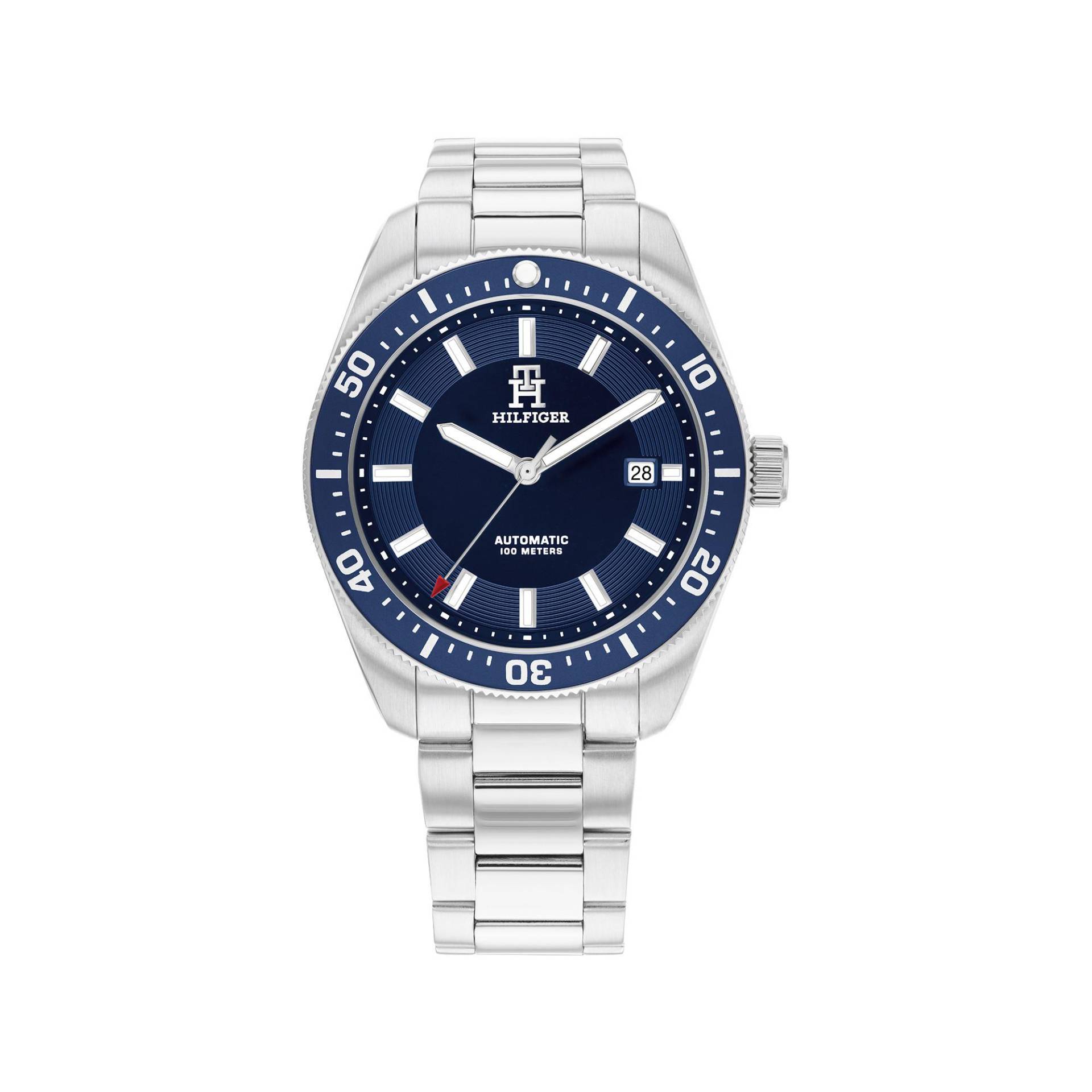 Automatikuhr Herren Silber 40mm von TOMMY HILFIGER