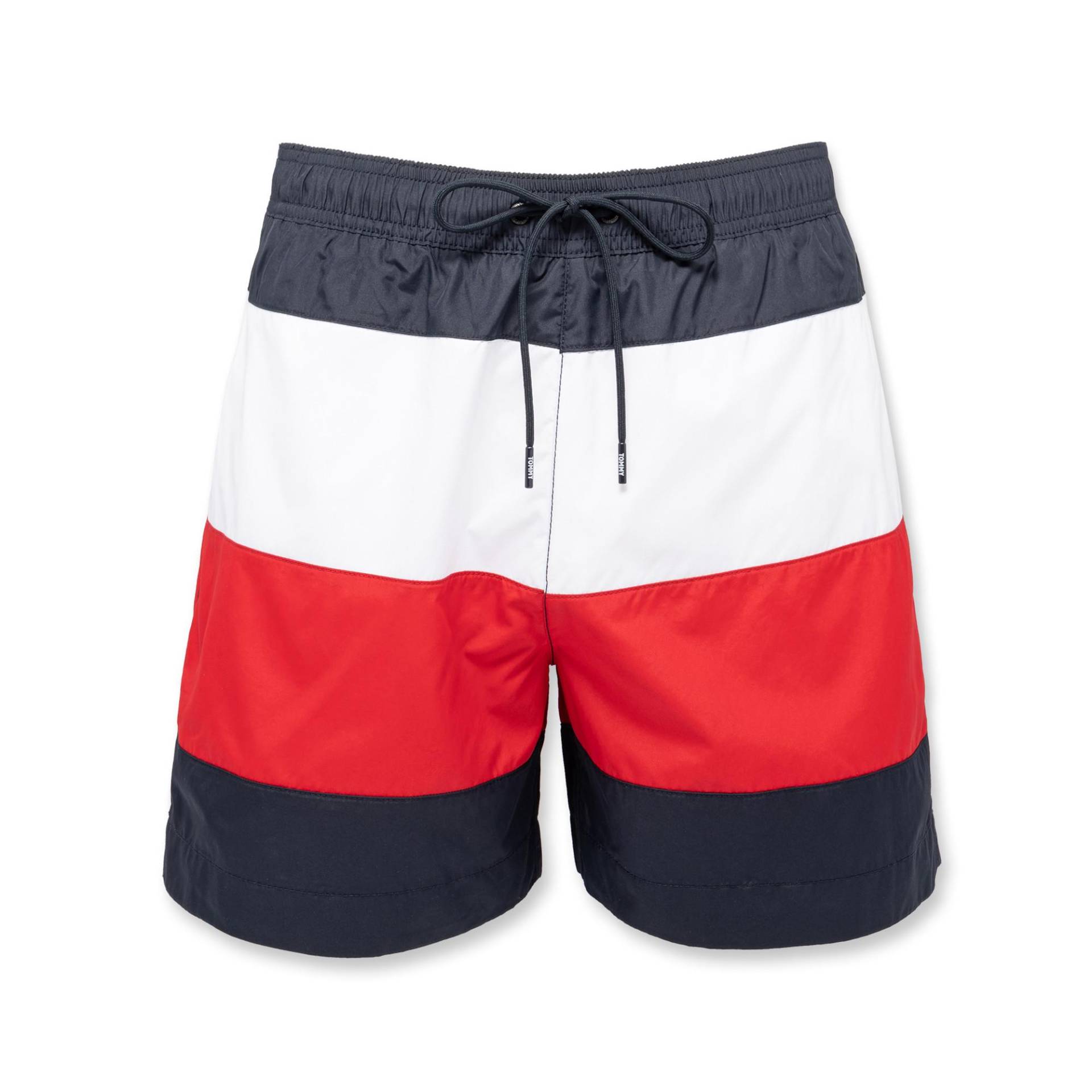 Badeshorts Herren Rot L von TOMMY HILFIGER