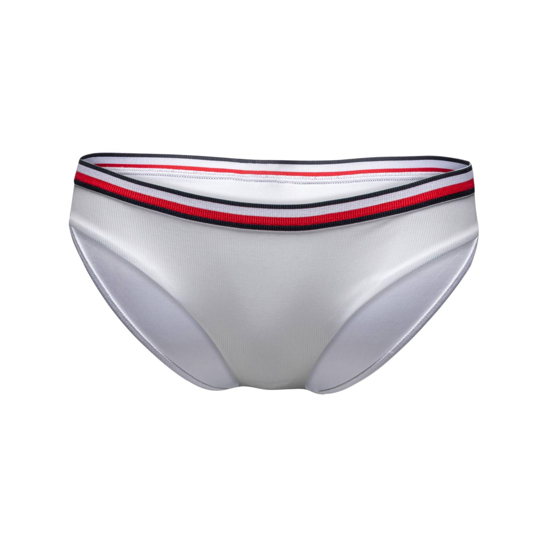 Bikini Unterteil, Slip Damen Weiss L von TOMMY HILFIGER