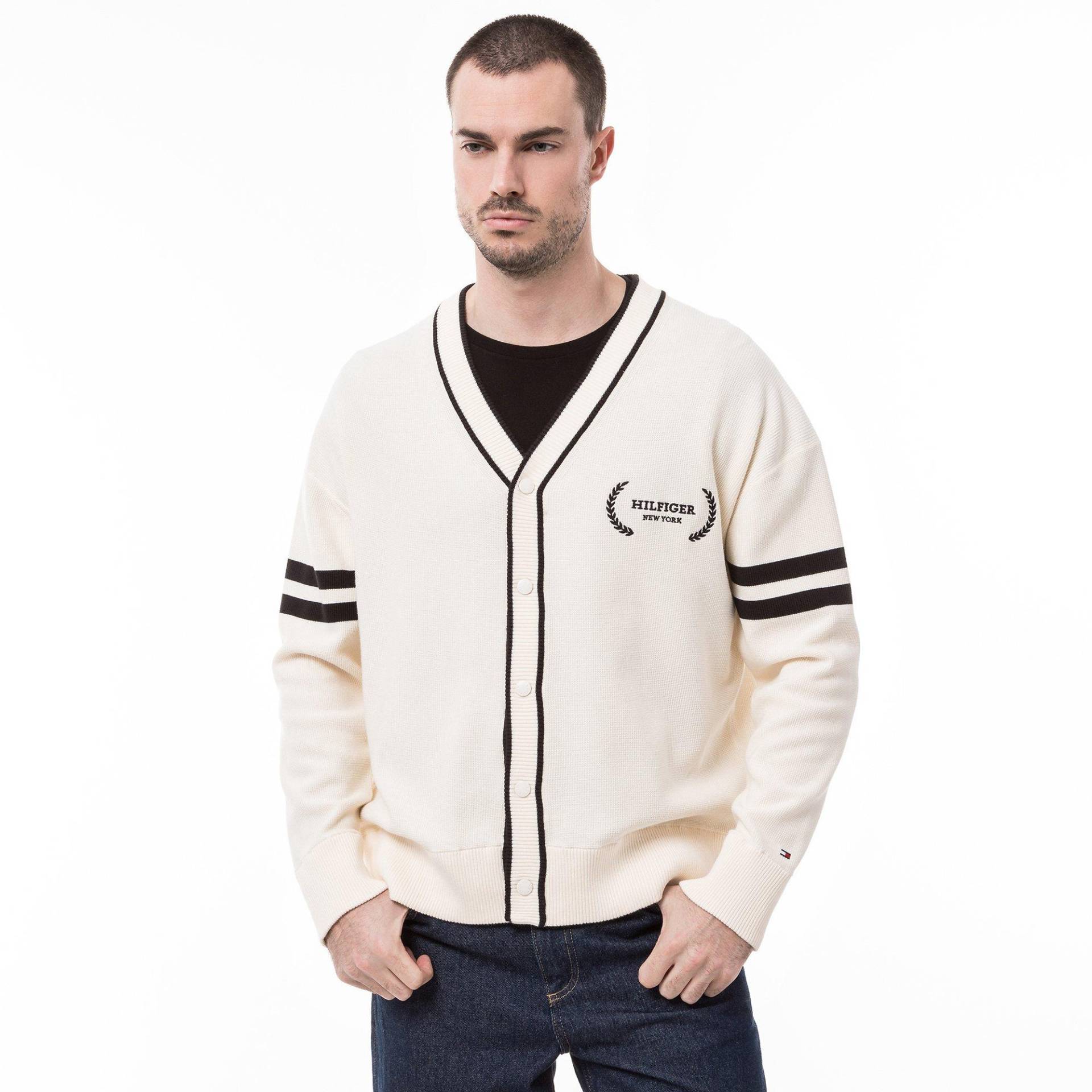 Cardigan Herren Beige M von TOMMY HILFIGER