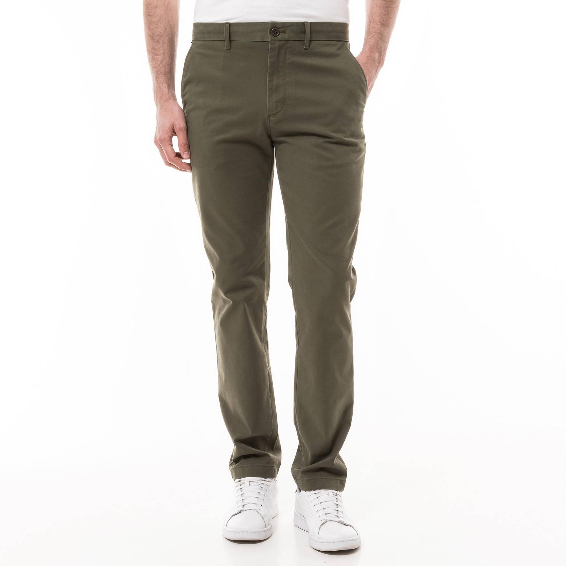 Chinohose Herren Militärgrün L32/W38 von TOMMY HILFIGER