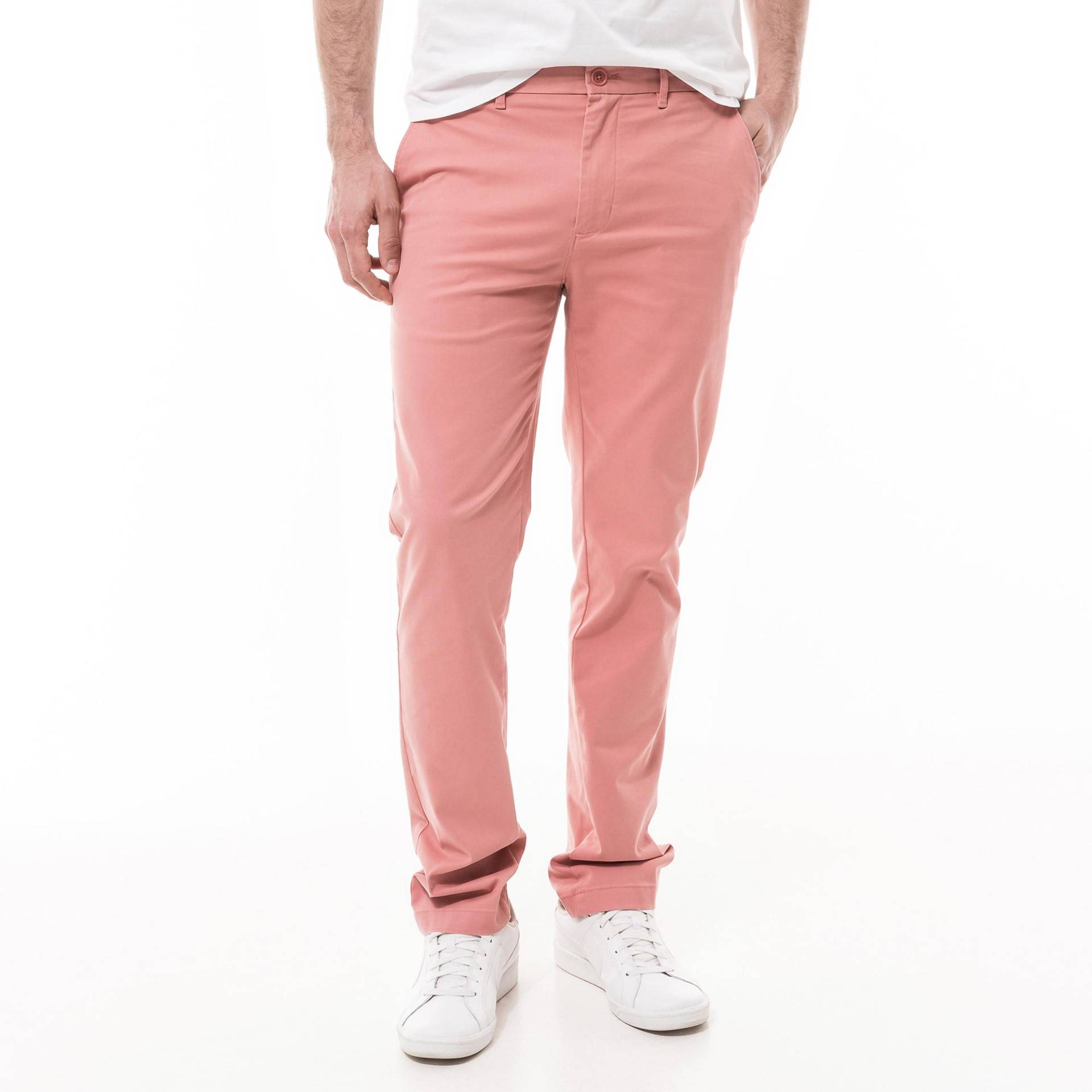 Chinohose Herren Pink L34/W36 von TOMMY HILFIGER