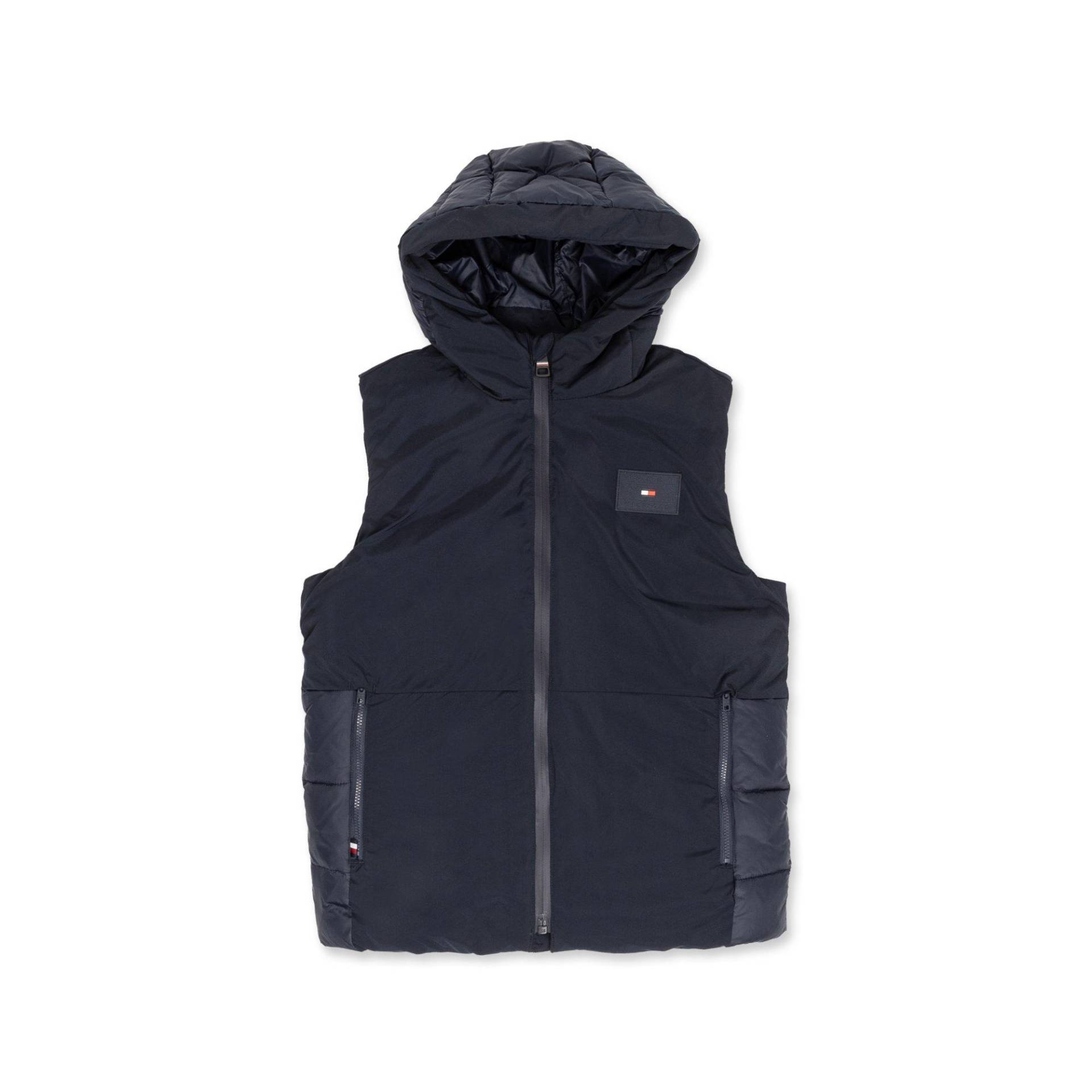 Daunengilet Mit Kapuze Jungen Marine 4A von TOMMY HILFIGER