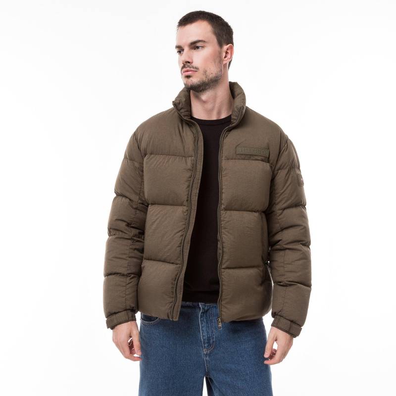 Daunenjacke Mit Kapuze Herren Militärgrün XL von TOMMY HILFIGER