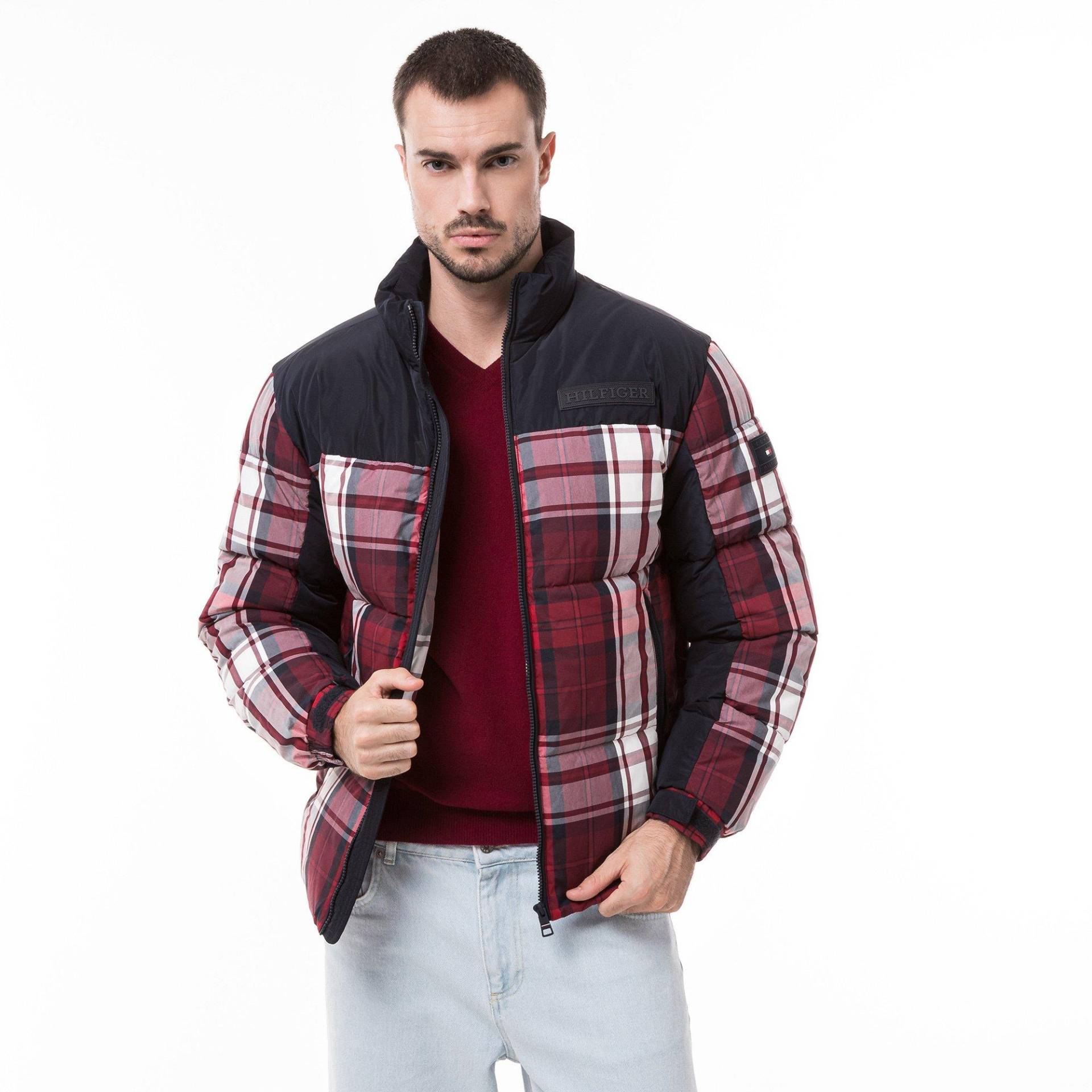 Daunenjacke Mit Kapuze Herren Multicolor XXL von TOMMY HILFIGER