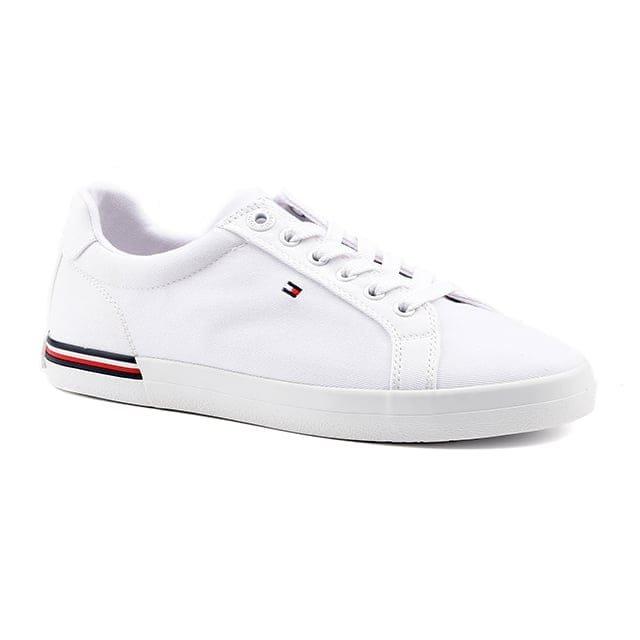 Essential Stripes Sneaker-40 Damen Weiss 40 von TOMMY HILFIGER