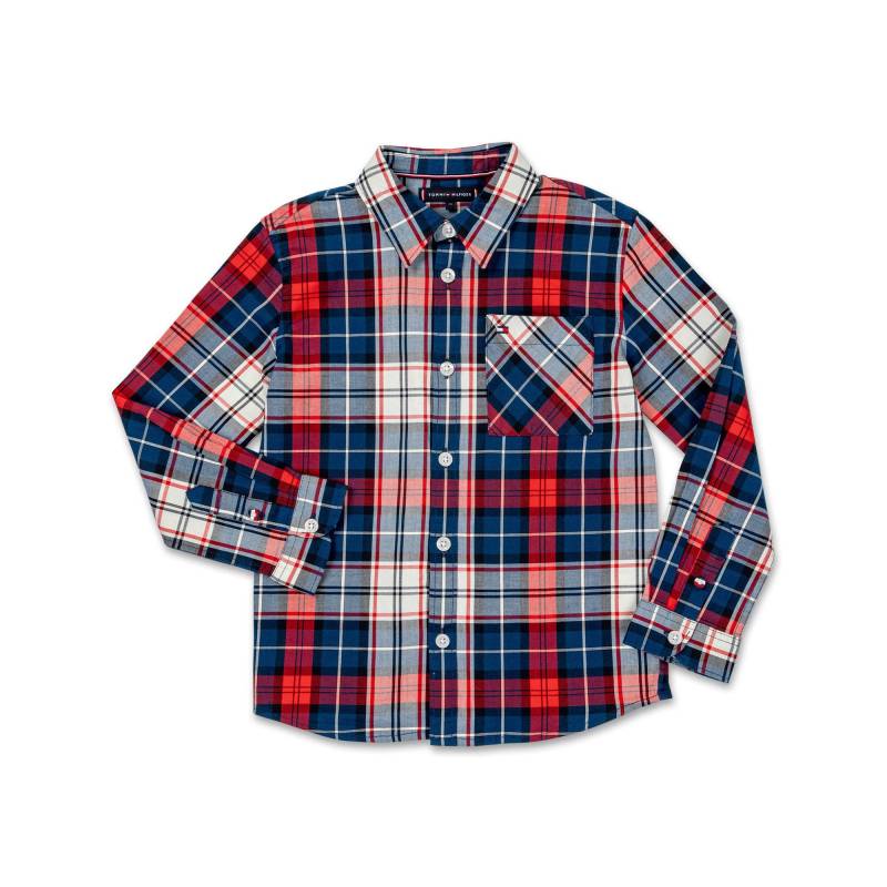 Hemd, Langarm Jungen Blau 6A von TOMMY HILFIGER