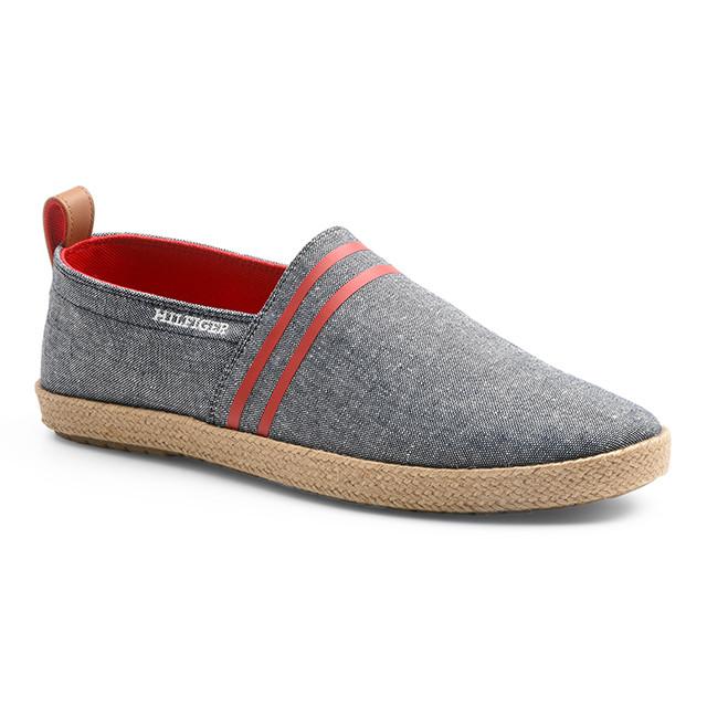 Hilfiger Espadrille C Herren Blau 40 von TOMMY HILFIGER