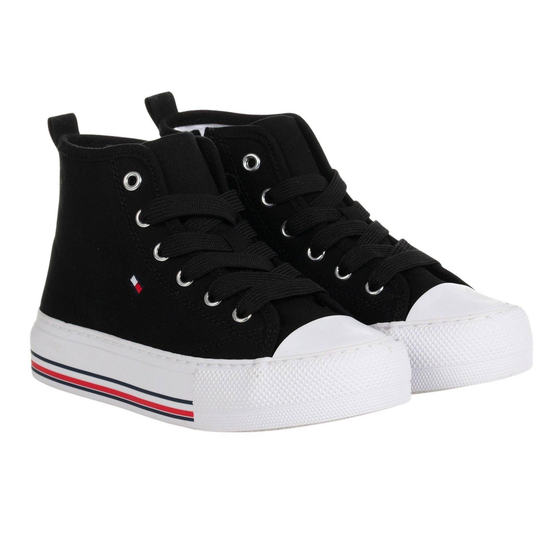 Hoher Sneaker Für Frauen Black Damen  36 von TOMMY HILFIGER