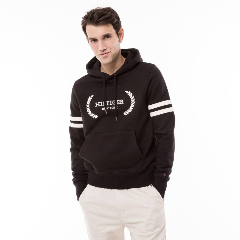 Hoodie Herren Black L von TOMMY HILFIGER