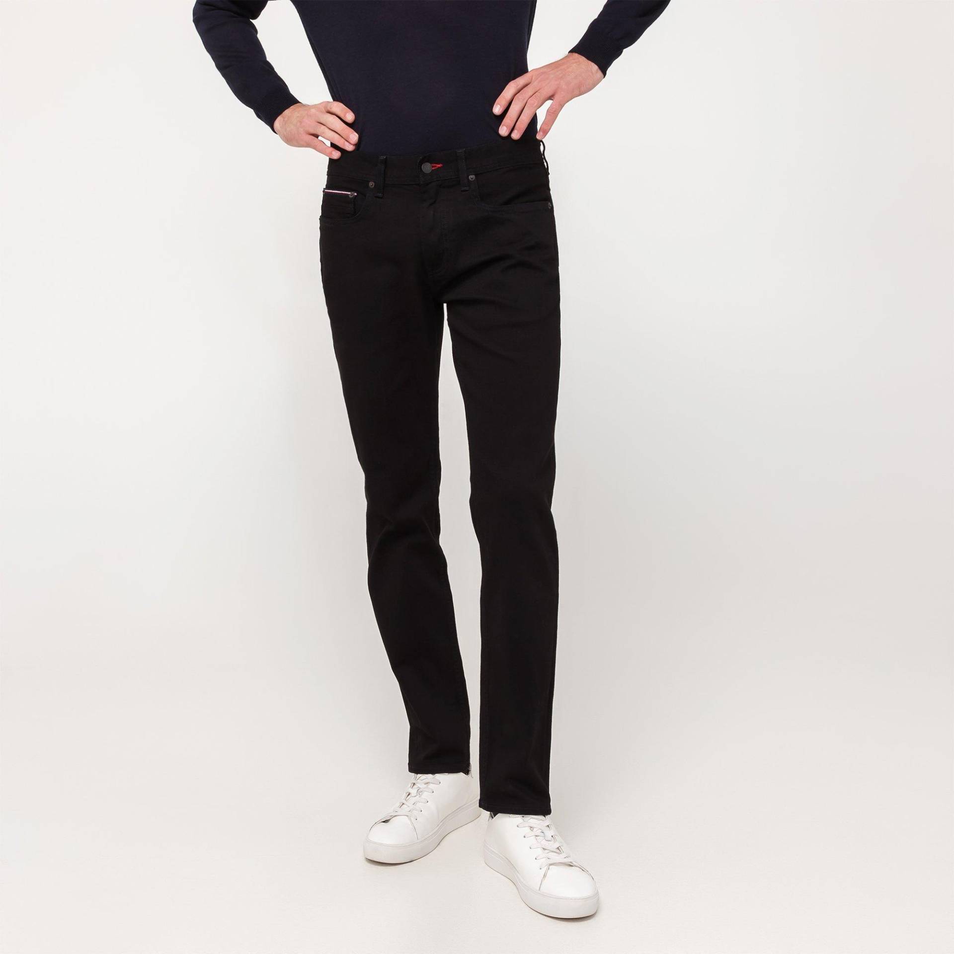 Jeans, Regular Fit Herren Black L32/W34 von TOMMY HILFIGER