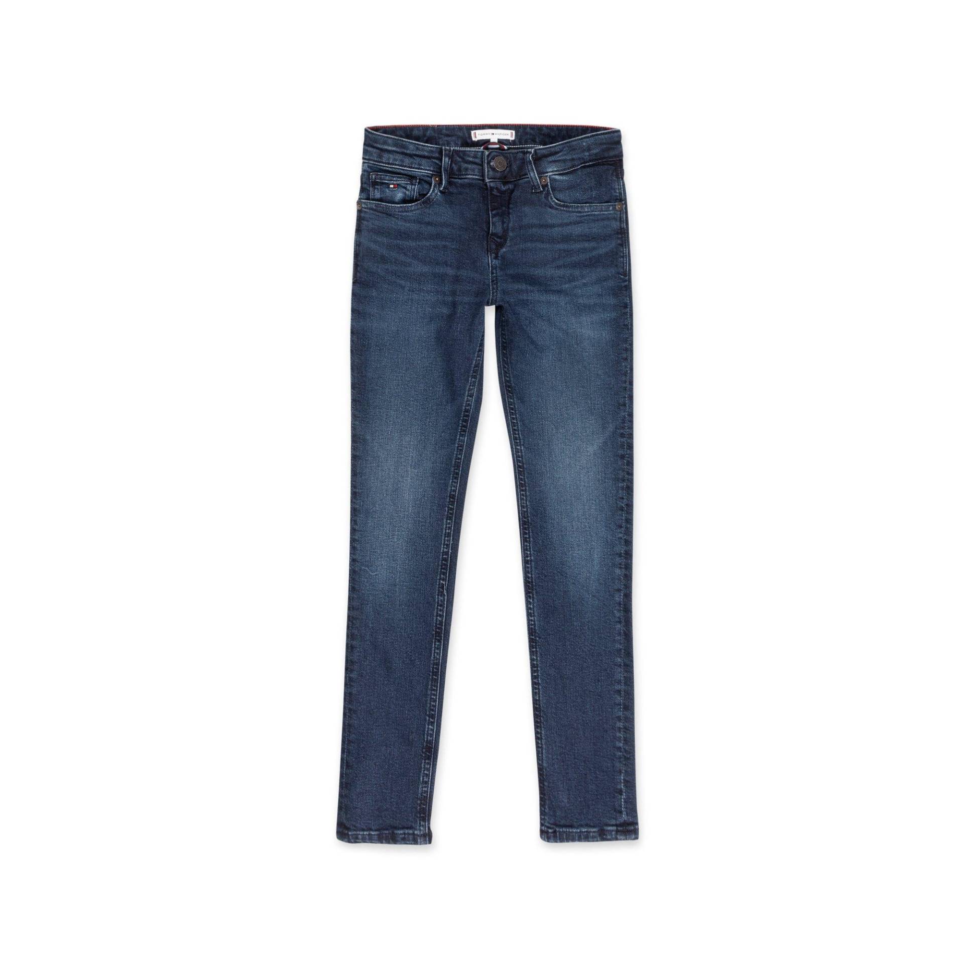 Jeans, Skinny Fit Mädchen Blau Denim Dunkel 4A von TOMMY HILFIGER