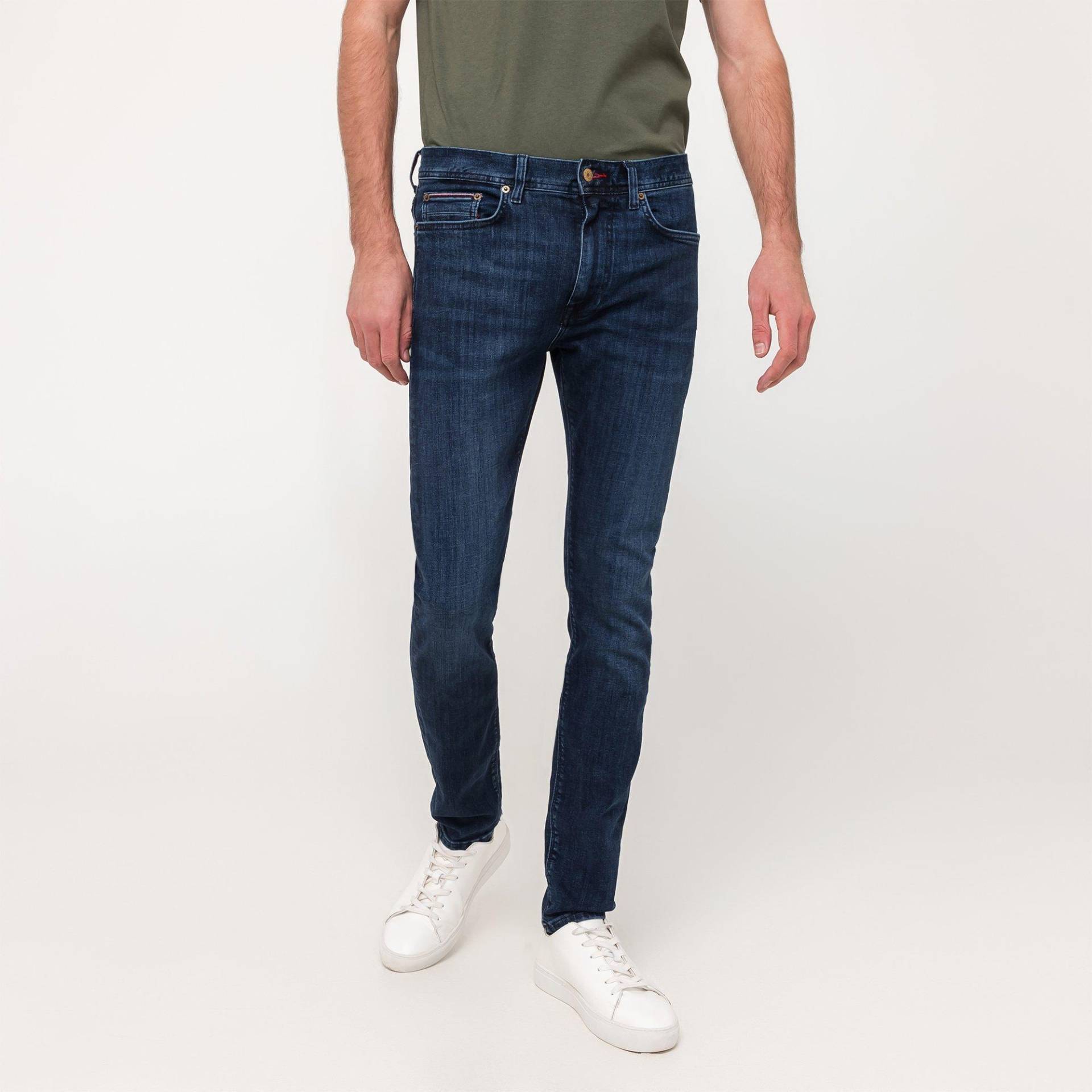 Jeans, Slim Fit Herren Indigo L30/W33 von TOMMY HILFIGER