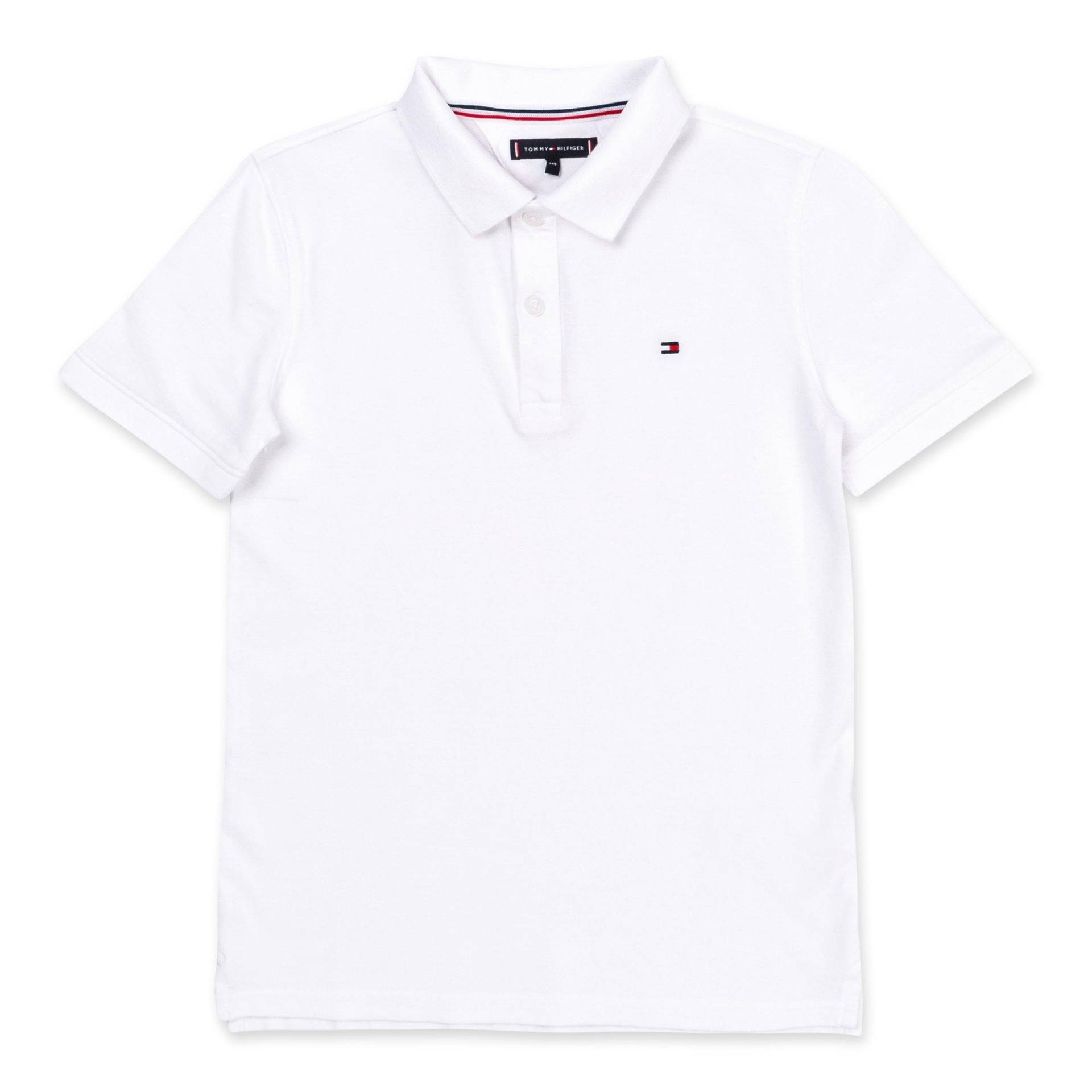 Poloshirt, Kurzarm Jungen Weiss 10A von TOMMY HILFIGER