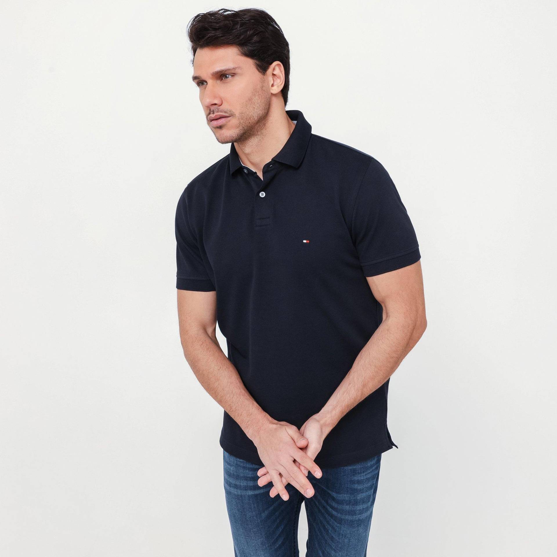 Poloshirt, Kurzarm Herren Blau  3XL von TOMMY HILFIGER