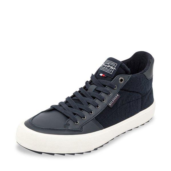 Sneakers, High Top Herren Dunkelblau 40 von TOMMY HILFIGER