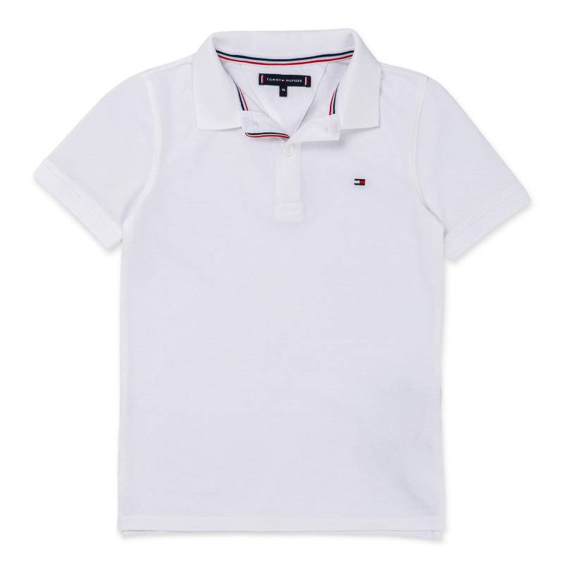 Poloshirt, Kurzarm Jungen Weiss 4A von TOMMY HILFIGER