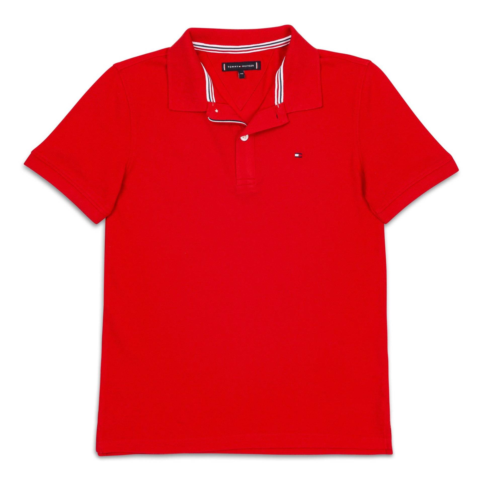 Poloshirt, Kurzarm Jungen Rot 8A von TOMMY HILFIGER
