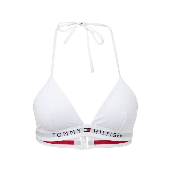 Bikini Oberteil, Triangel Damen Weiss L von TOMMY HILFIGER