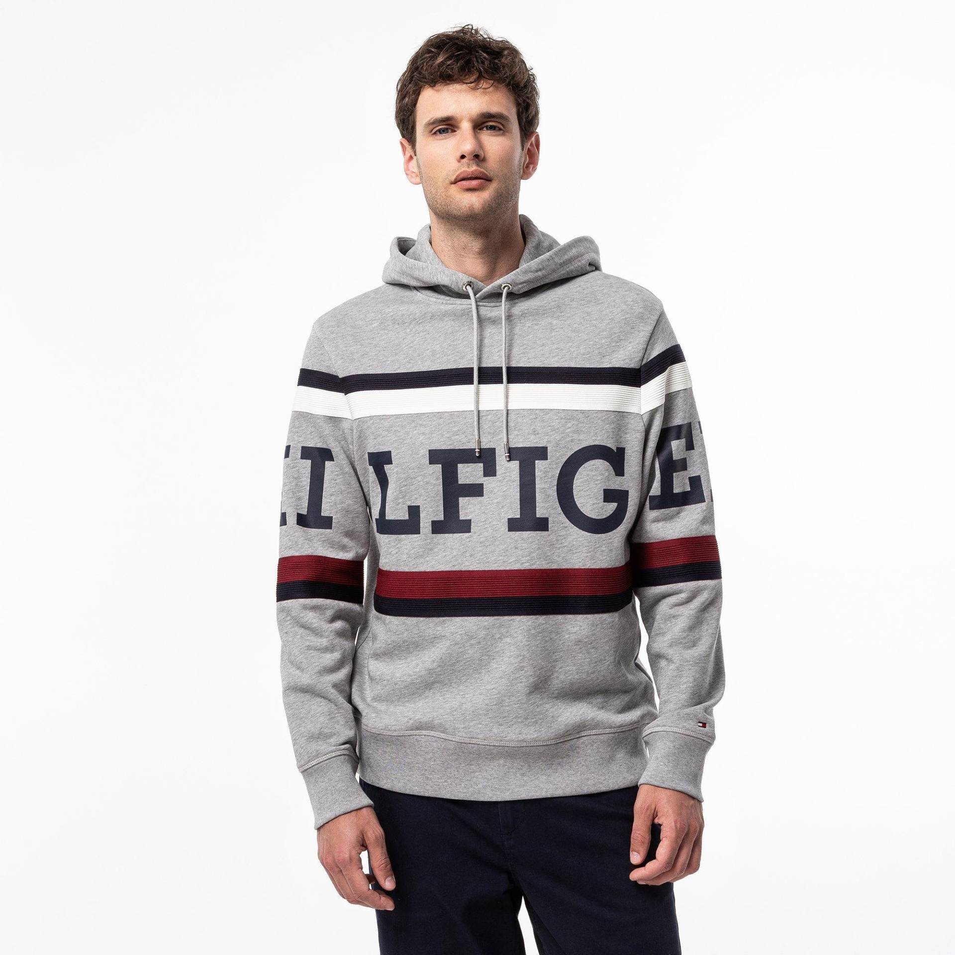 Hoodie Herren Grau L von TOMMY HILFIGER