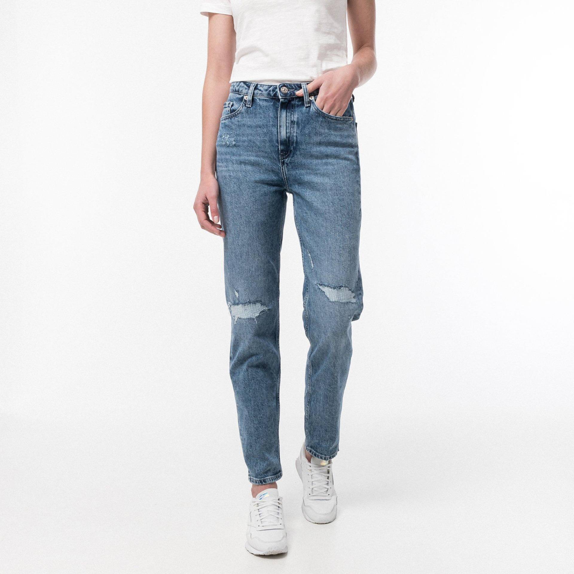 Jeans, Straight Leg Fit Damen Jeans W27 von TOMMY HILFIGER