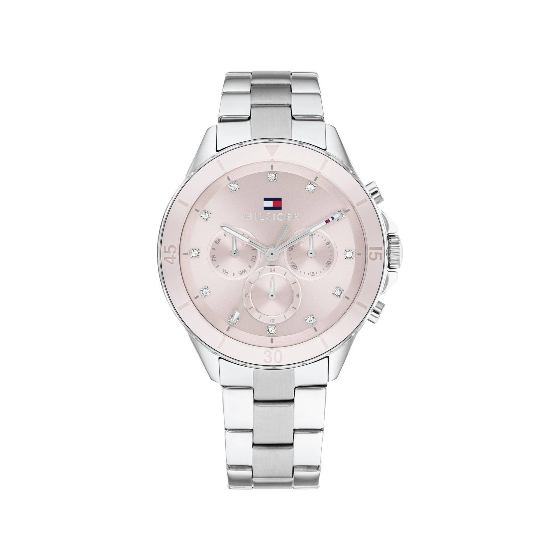 Multifunktionsuhr Damen Silber 40mm von TOMMY HILFIGER